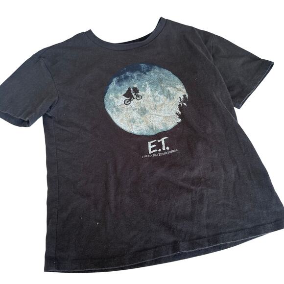 E.T. Graphic Tee - Black Crewneck - Size Small (6/6X) - Picture 1 of 3